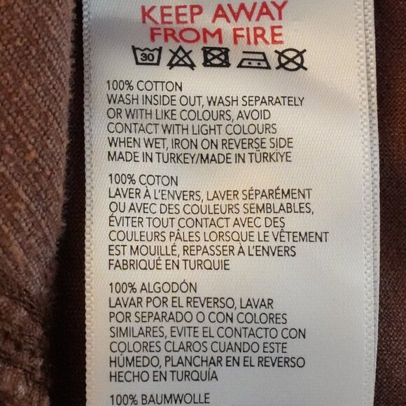 BDG, Urban Outfitters, Y2K Corduroy Wide Leg Cargo Pant, Rust Terracotta - Picture 6 of 6